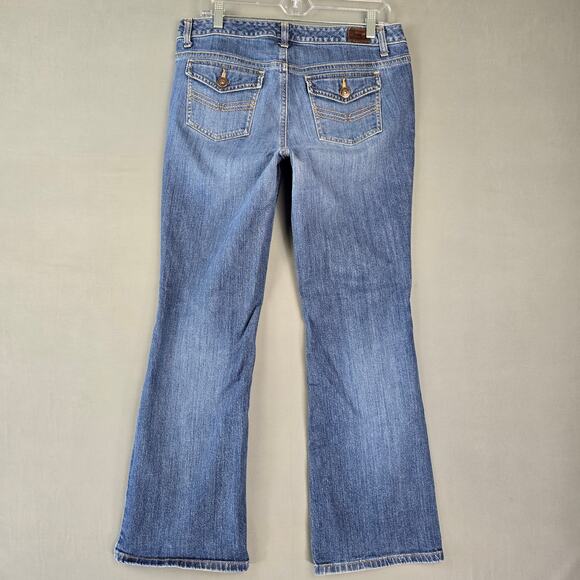 Tommy Hilfiger Blue Jeans Stretch Classic Bootcut Stonewash Denim Women 10 Short - Picture 2 of 11